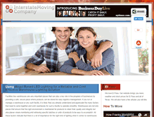Tablet Screenshot of interstatemovingcompany.me